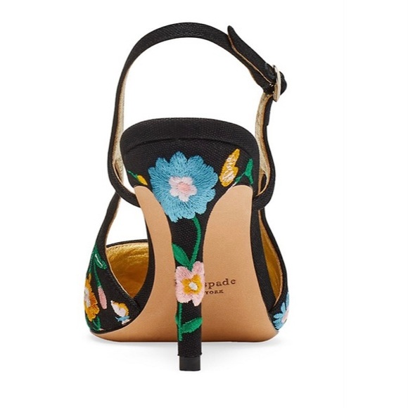 Kate Spade ♠️ Valerie Floral Slingback Heels - Picture 4 of 17